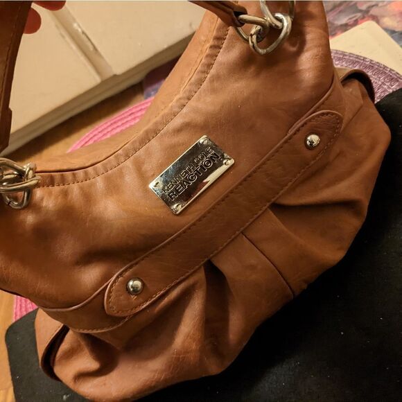 Kenneth Cole Reaction brown leather purse - Picture 1 of 8